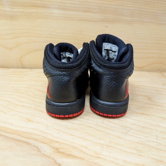 Nike Air Jordan 1 Flight 4 Youth SZ 11C Black Red Basketball Shoes 828243-066 - Picture 5 of 7